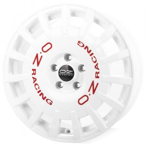 OZ Rally Racing race white & red lettering