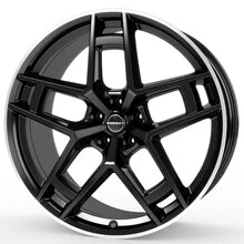 Borbet TF black rim polished glossy