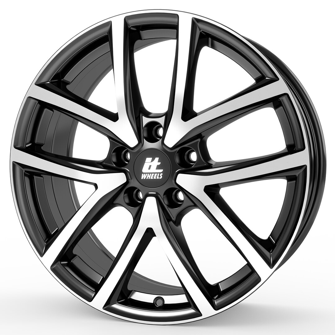 itWheels MIRA gloss black polished